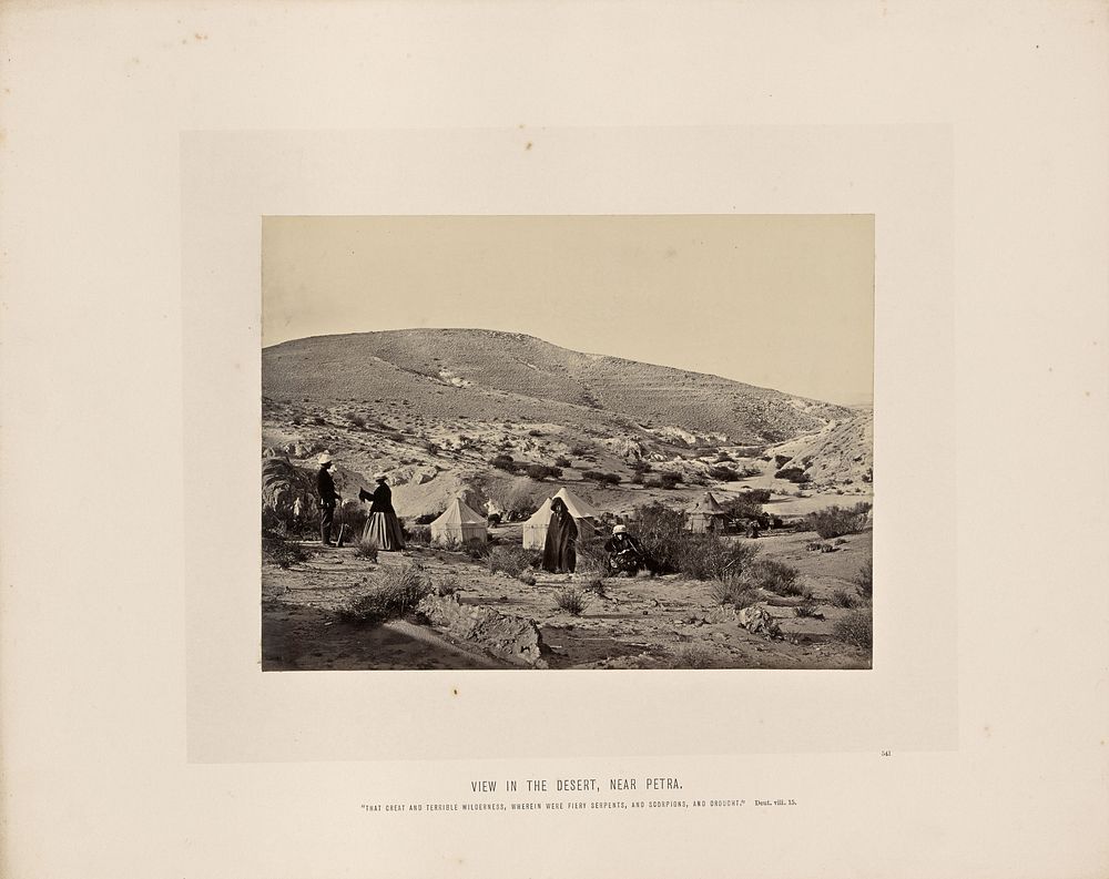 View in the Desert, Near Petra by Francis Frith