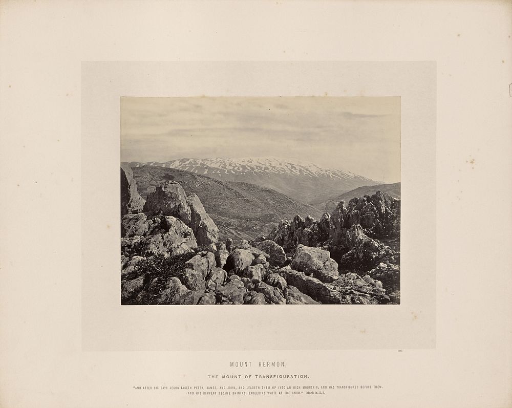 Mount Hermon, the Mount of Transfiguration by Francis Frith