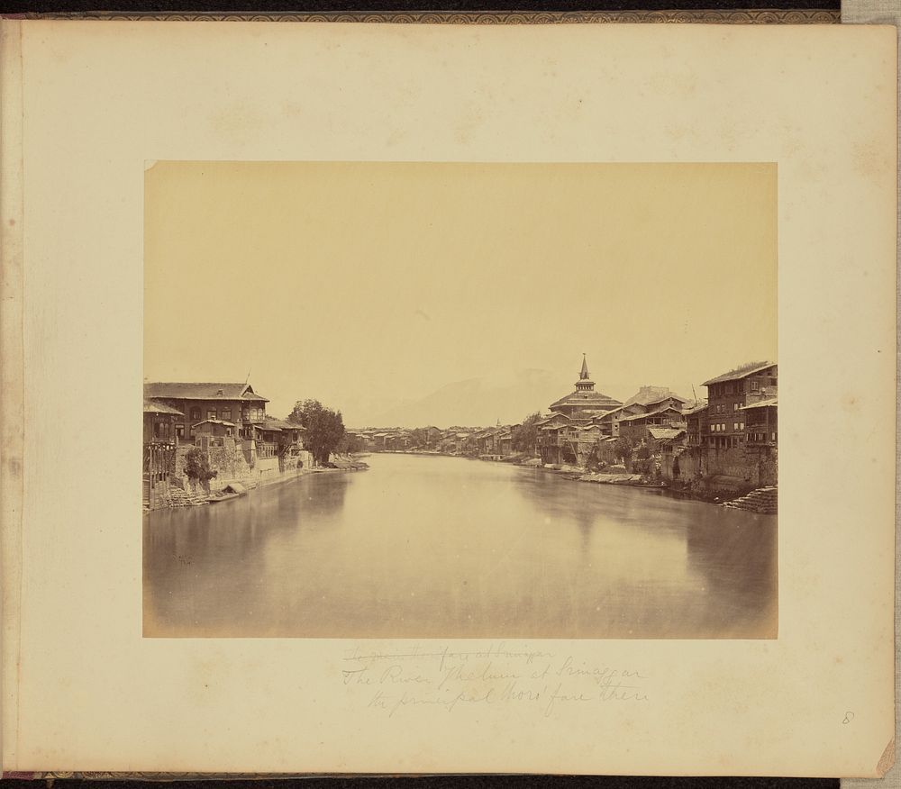 The River Jhelum at Srinaggar, the Principal Thoro'fare There by John Edward Saché