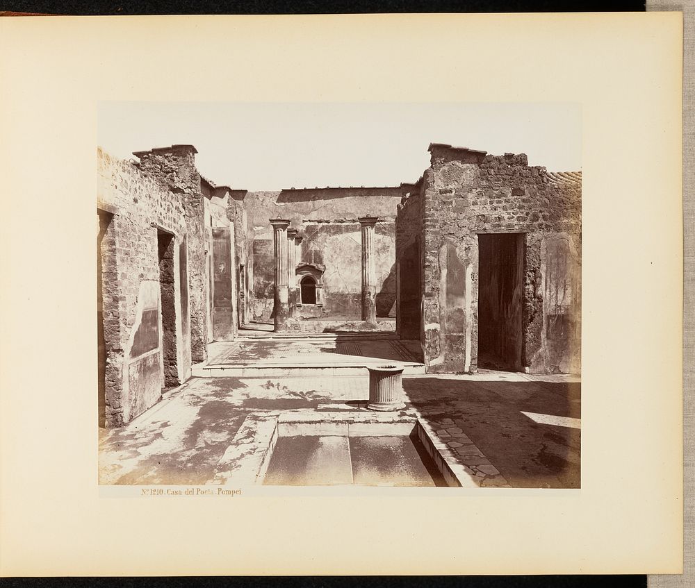 Casa del Poeta. Pompei. by Giorgio Sommer