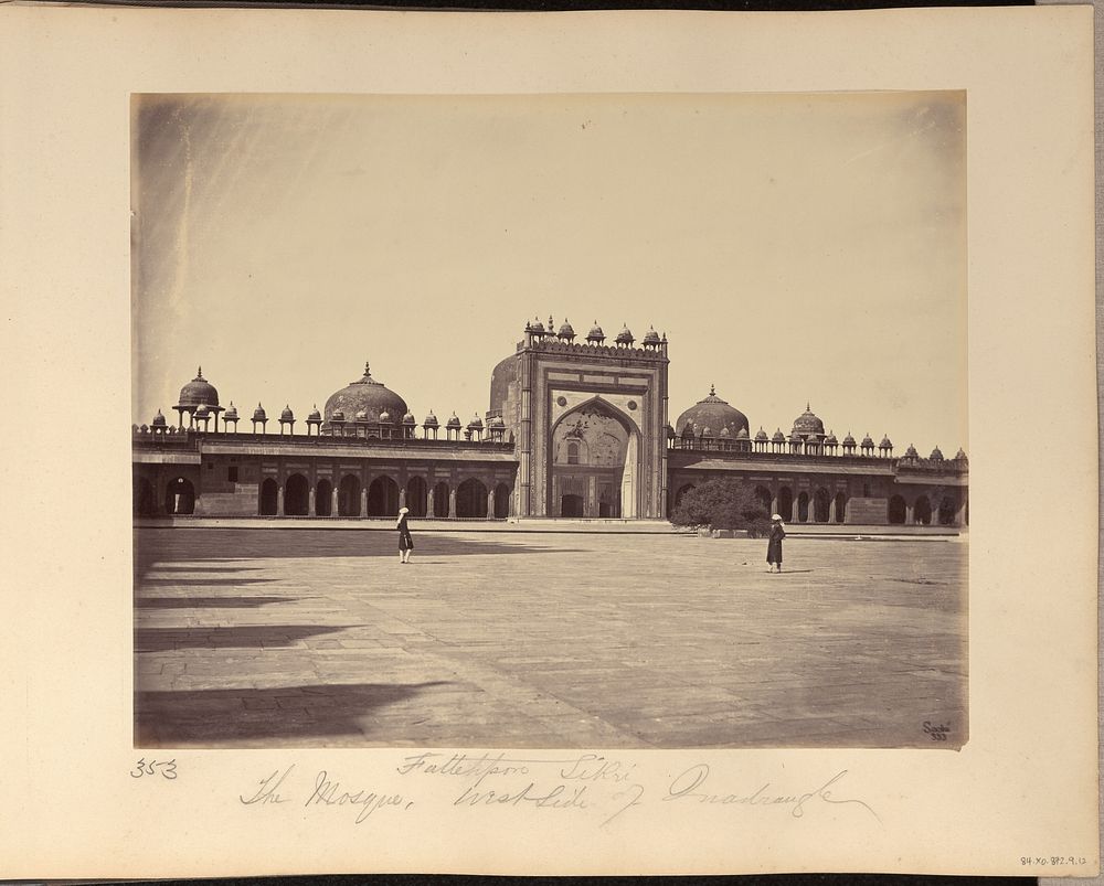 Futtehpore Sikri. The Mosque, West Side of Quadrangle by John Edward Saché