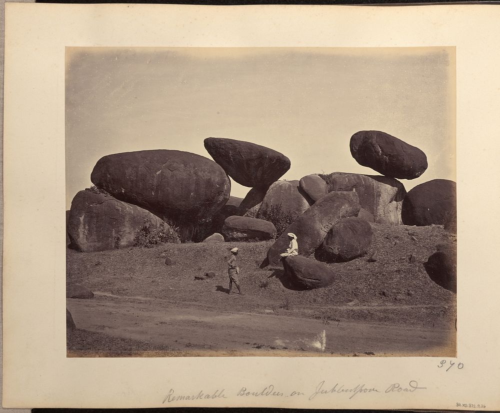 Remarkable Boulders on Jubbulpore Road by Saché and Murray