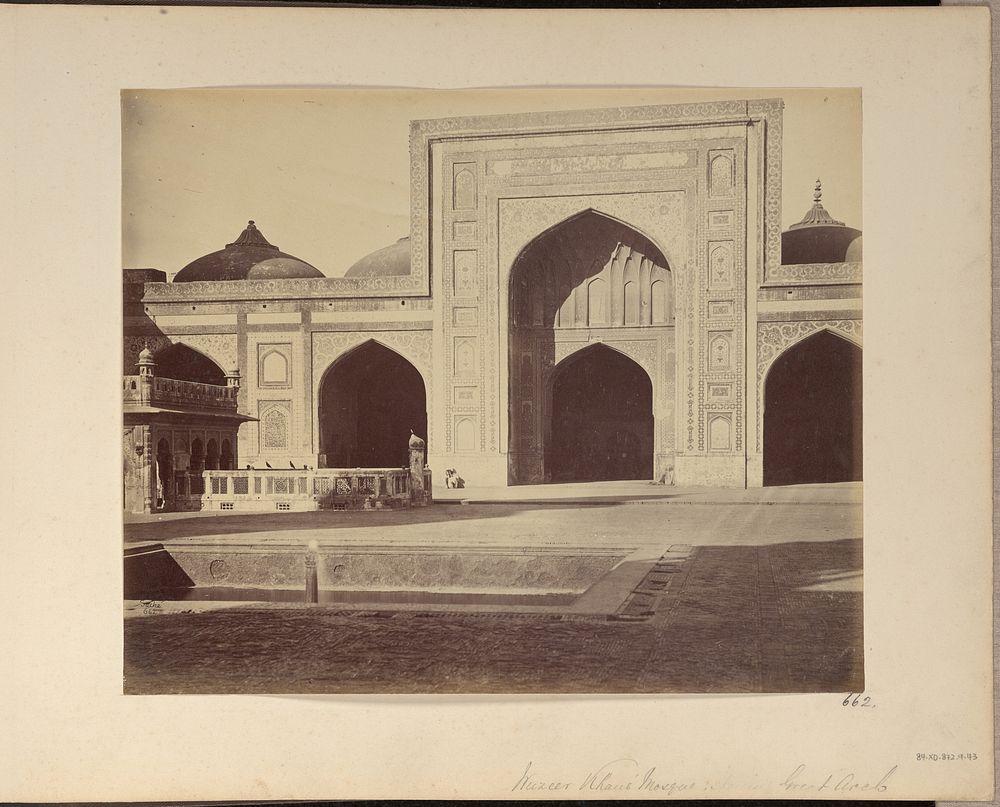 Wuzeer Khan's Mosque Showing Great Arch by John Edward Saché