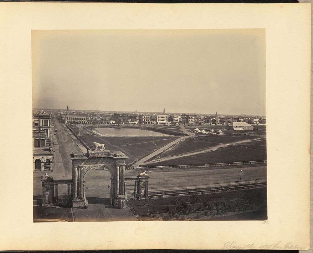 Dhurrumtollah Street from Gate House by John Edward Saché