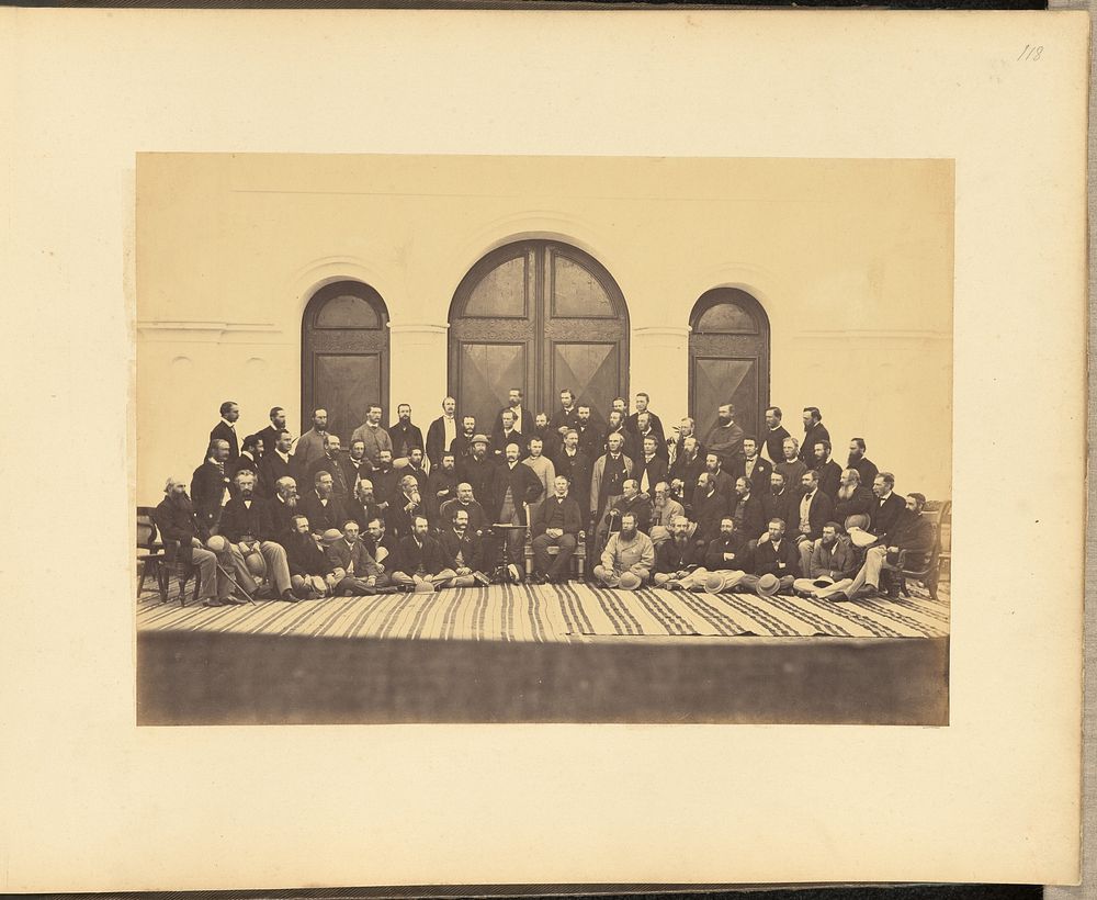 Group portrait of Caucasian officials