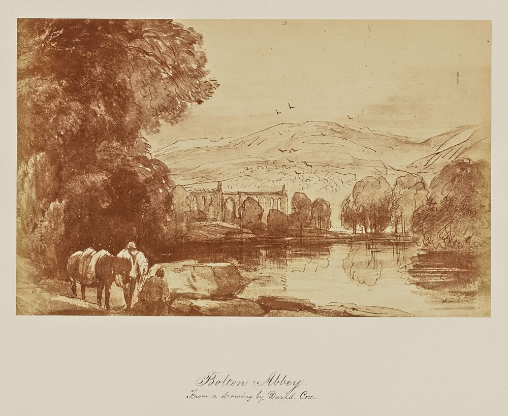Bolton Abbey. From a drawing by David Cox.