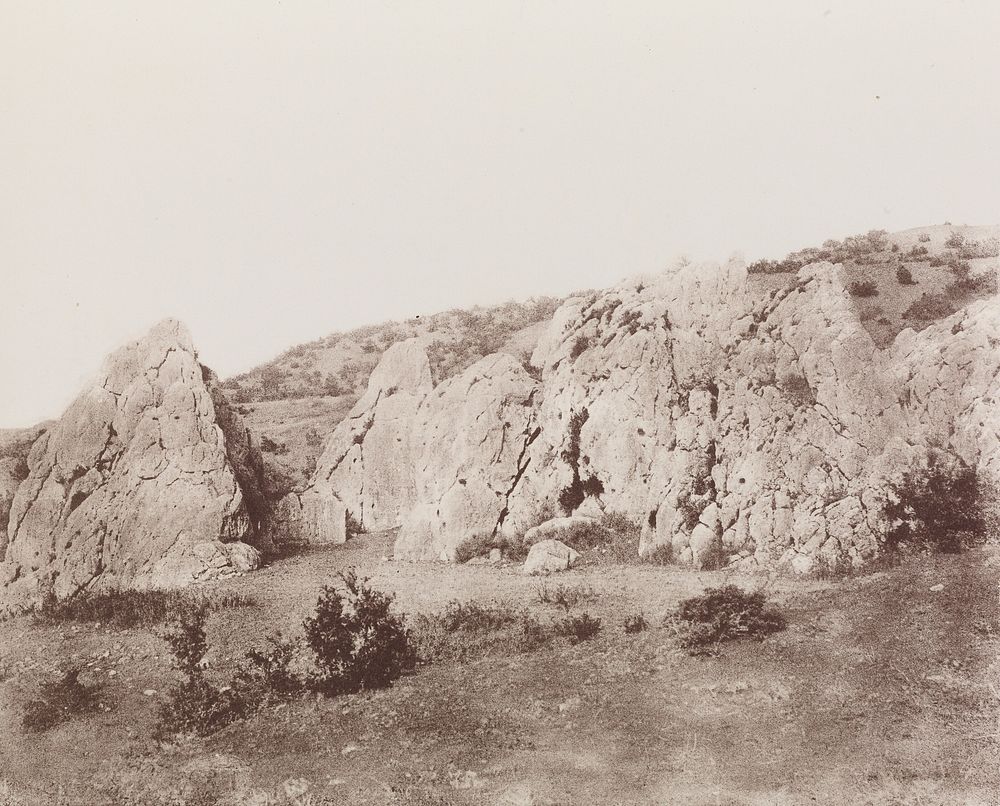 Cappadoce. Pterium- (Boghaz-Keuï). Vue générale des Rochers de Iasili-Kaïa. by Jules Delbet and Rose Joseph Lemercier
