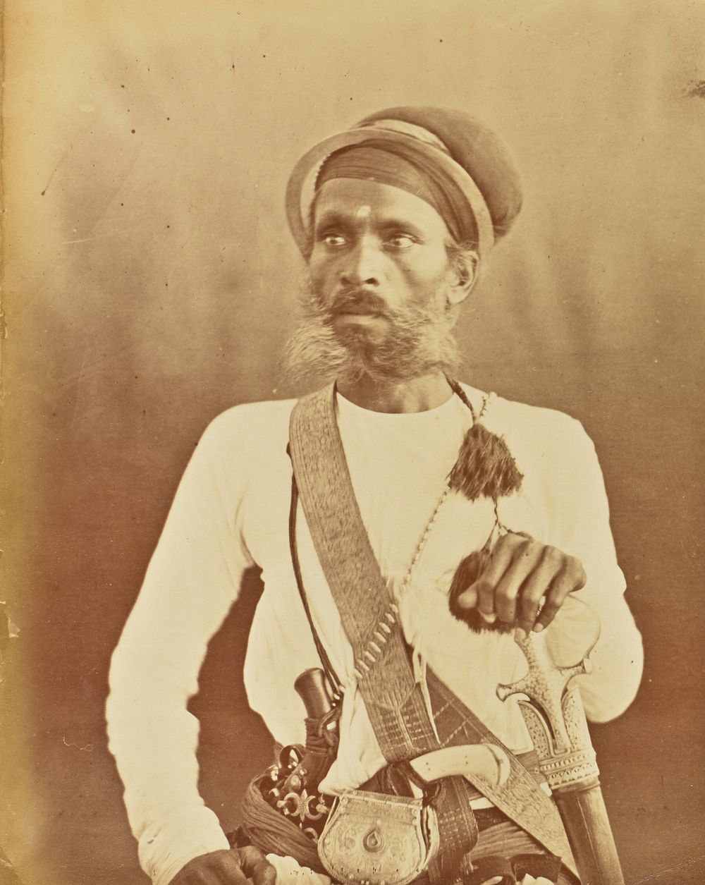 Portrait of a Sikh Warrior by Willoughby Wallace Hooper