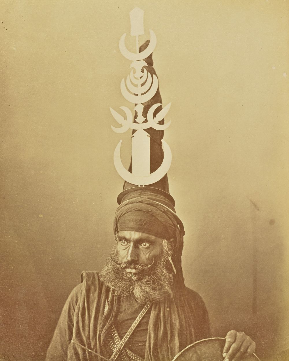 Portrait of a Nihang or an Akali by Willoughby Wallace Hooper