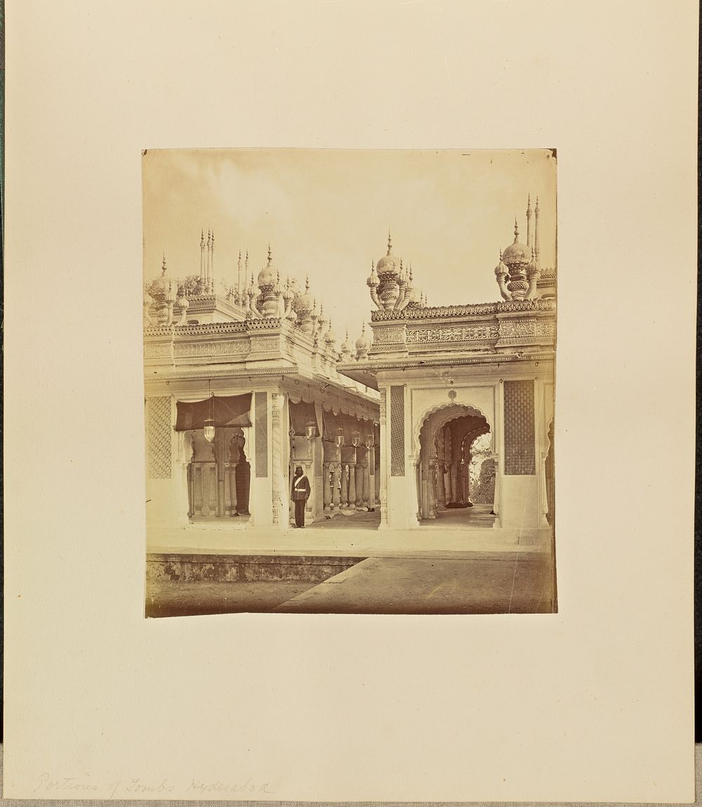 Portions of Tombs, Hyderabad by Willoughby Wallace Hooper