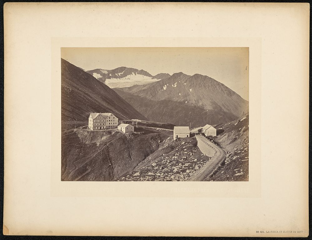 La Furka et Glacier du Mutt by Charnaux Frères and Cie