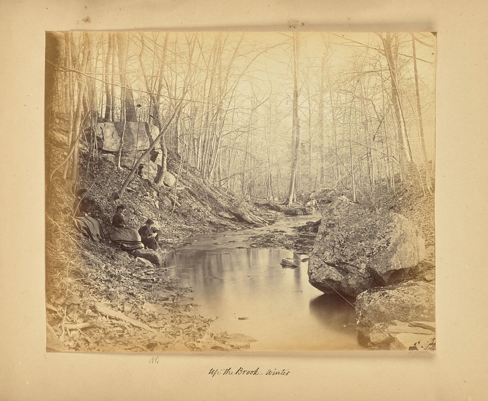 Up the Brook - Winter by Thomas E Jevons