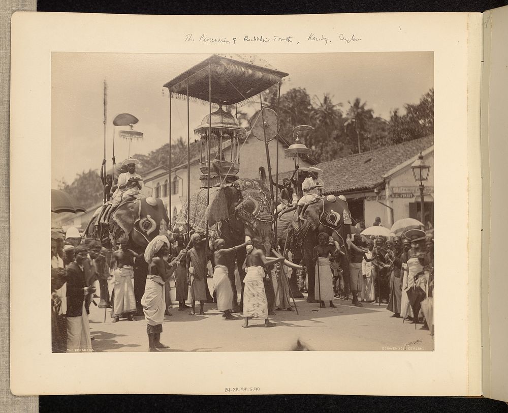 The Procession of Buddha's Tooth, Kandy, Ceylon by Charles T Scowen