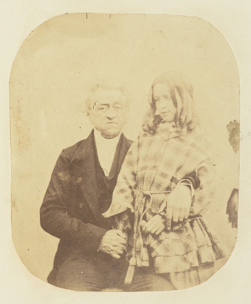 Portrait of man and girl by Sir John Joscelyn Coghill