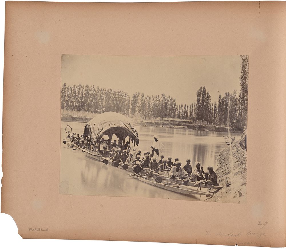 The Resident's Barge - Srinugur by Capt Melville Clarke