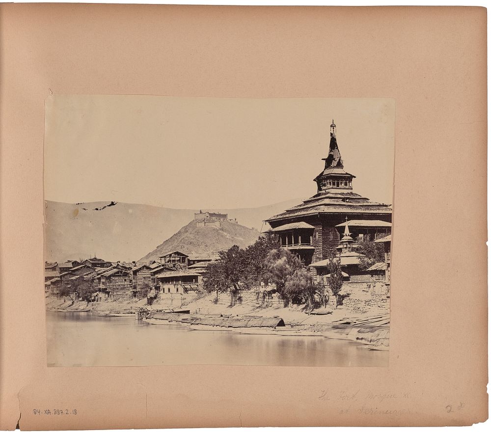 The Fort, Mosque et cetera, from 3rd Bridge - Srinugur by Capt Melville Clarke