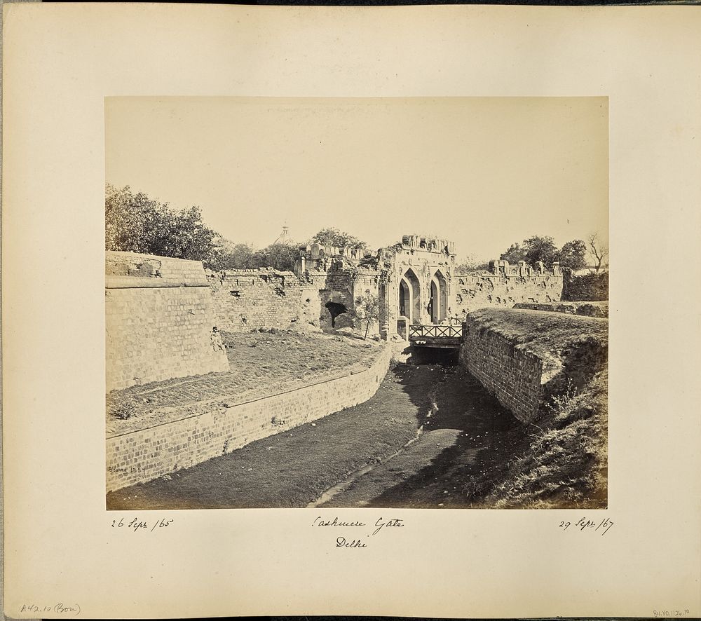 Delhi; The Kashmir Gate by Samuel Bourne