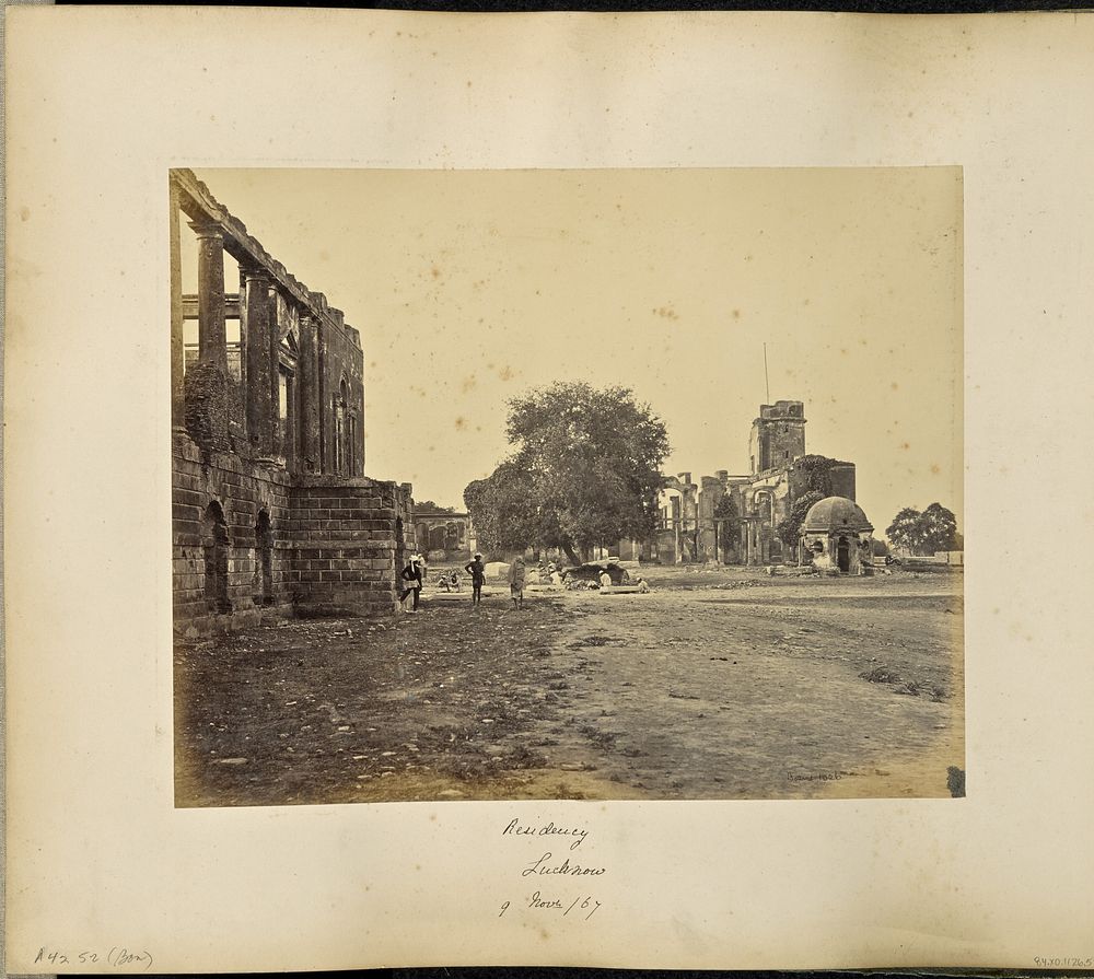 Lucknow; Residency and Banqueting Hall by Samuel Bourne