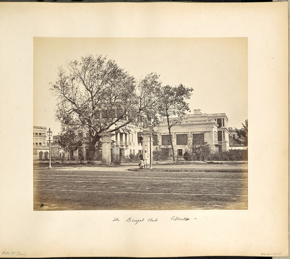 Calcutta; The Bengal Club by Samuel Bourne