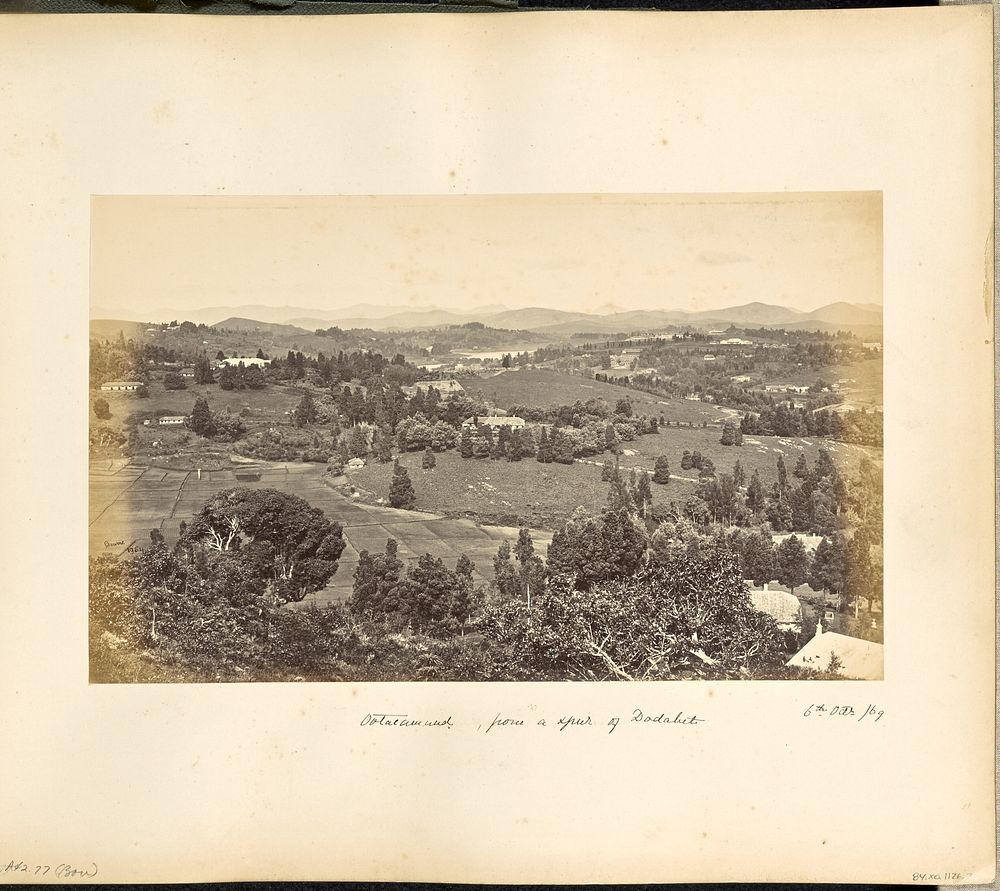 Ootacamund; General View looking East from above Sylk's Hotel by Samuel Bourne
