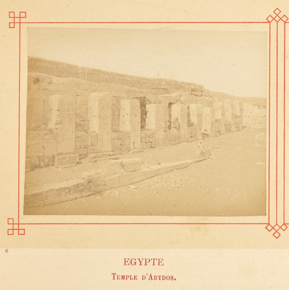 Temple d'Abydos. by Félix Bonfils