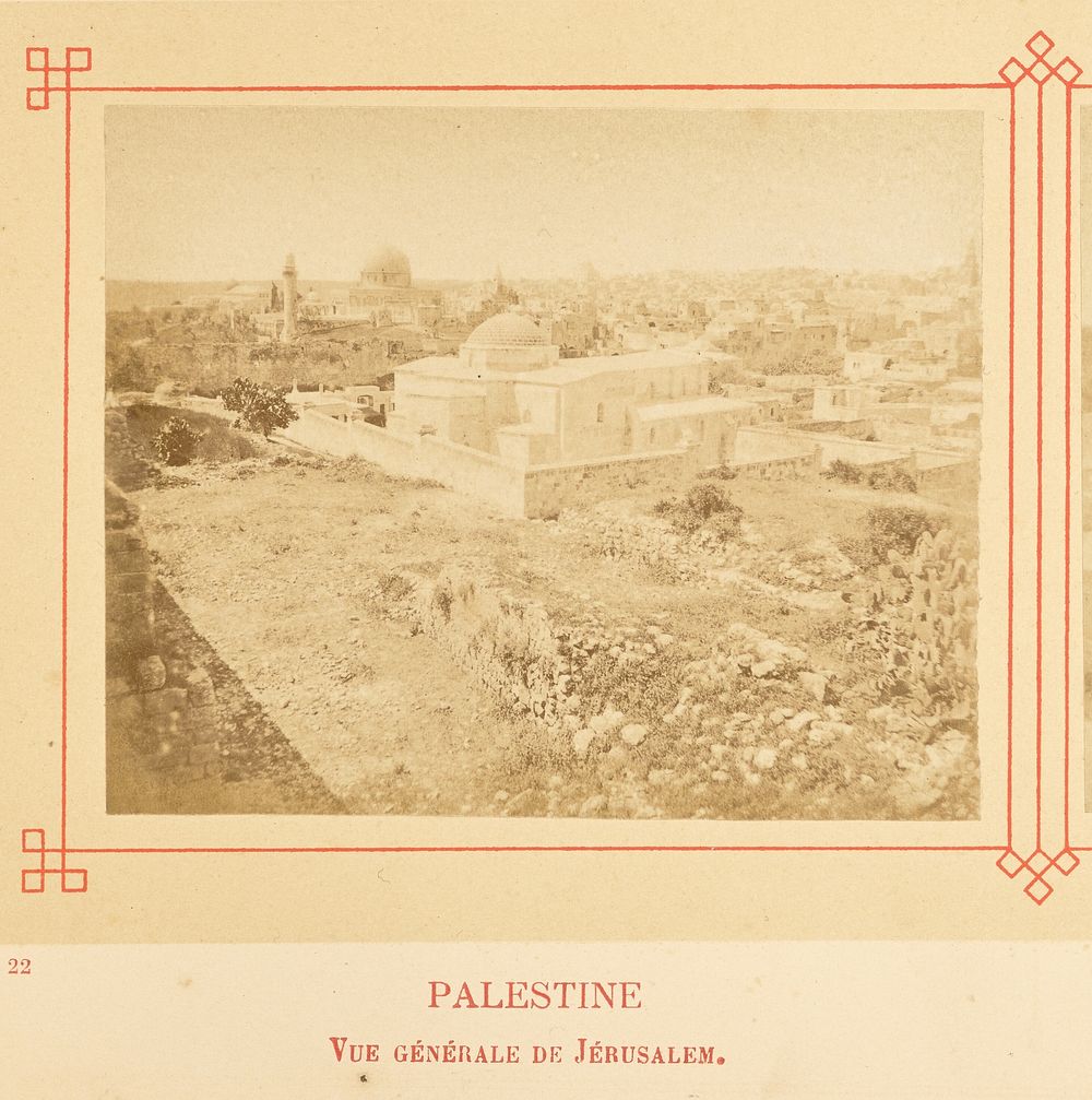 Vue générale de Jérusalem. by Félix Bonfils