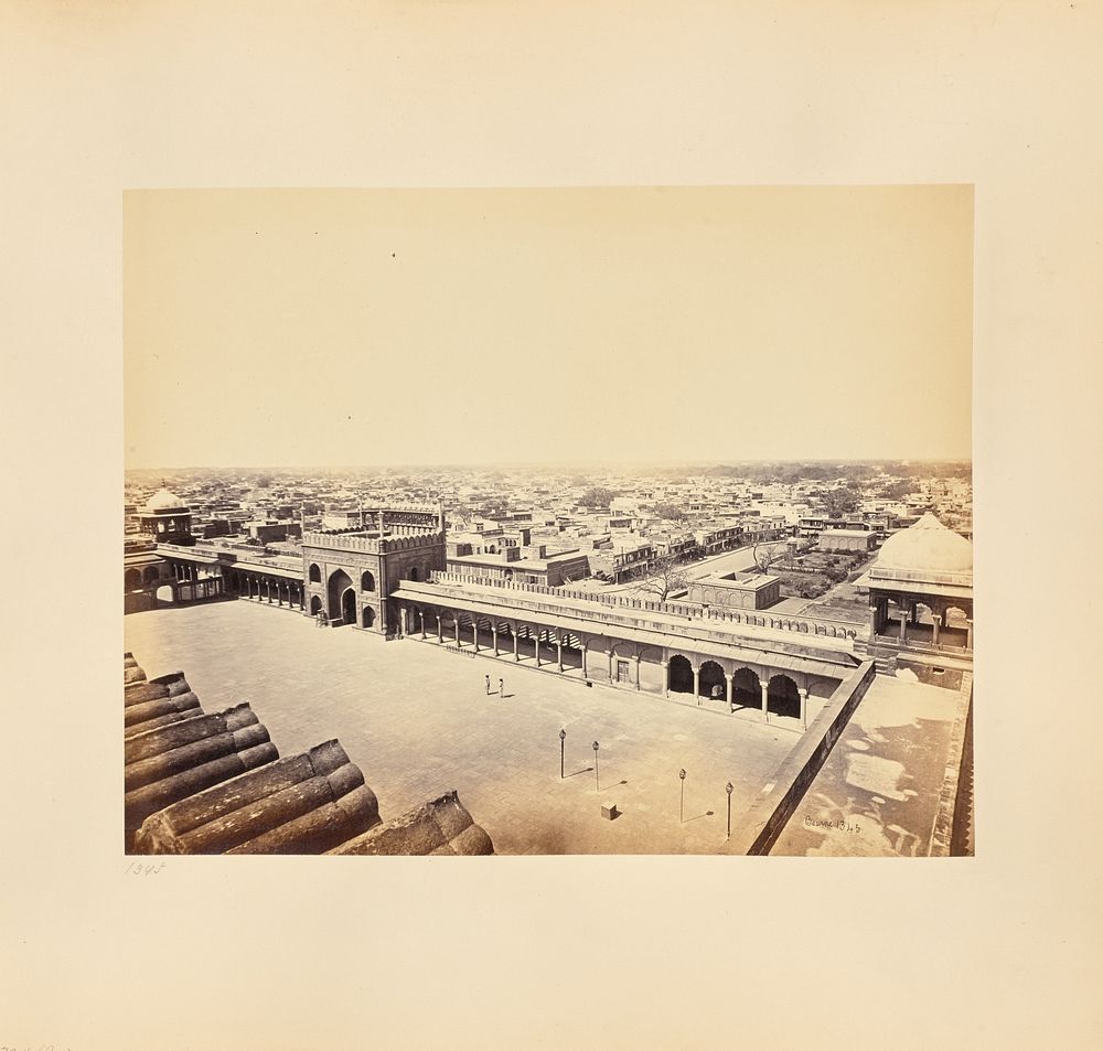 Delhi; View of the City, from the Jumma Musjid, Showing the Ridge by Samuel Bourne