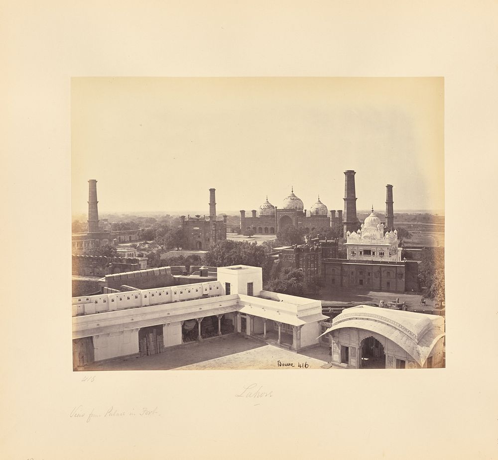 Lahore; View from Palace in the Fort by Samuel Bourne