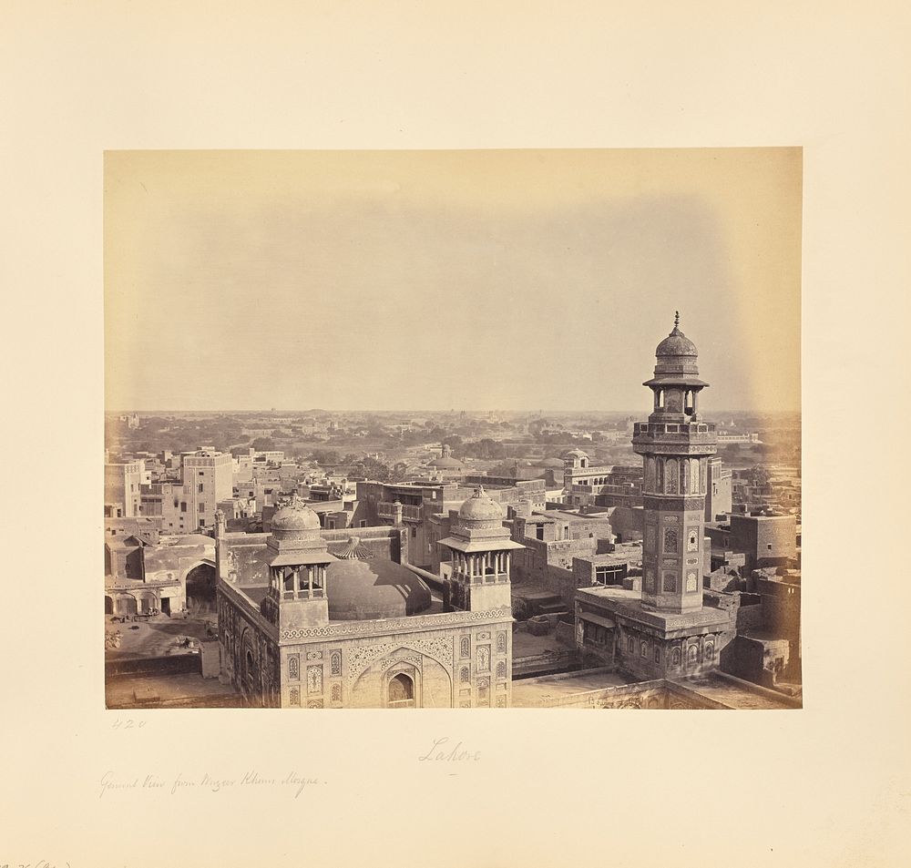 Lahore; From Wuzeer Khan's Mosque by Samuel Bourne