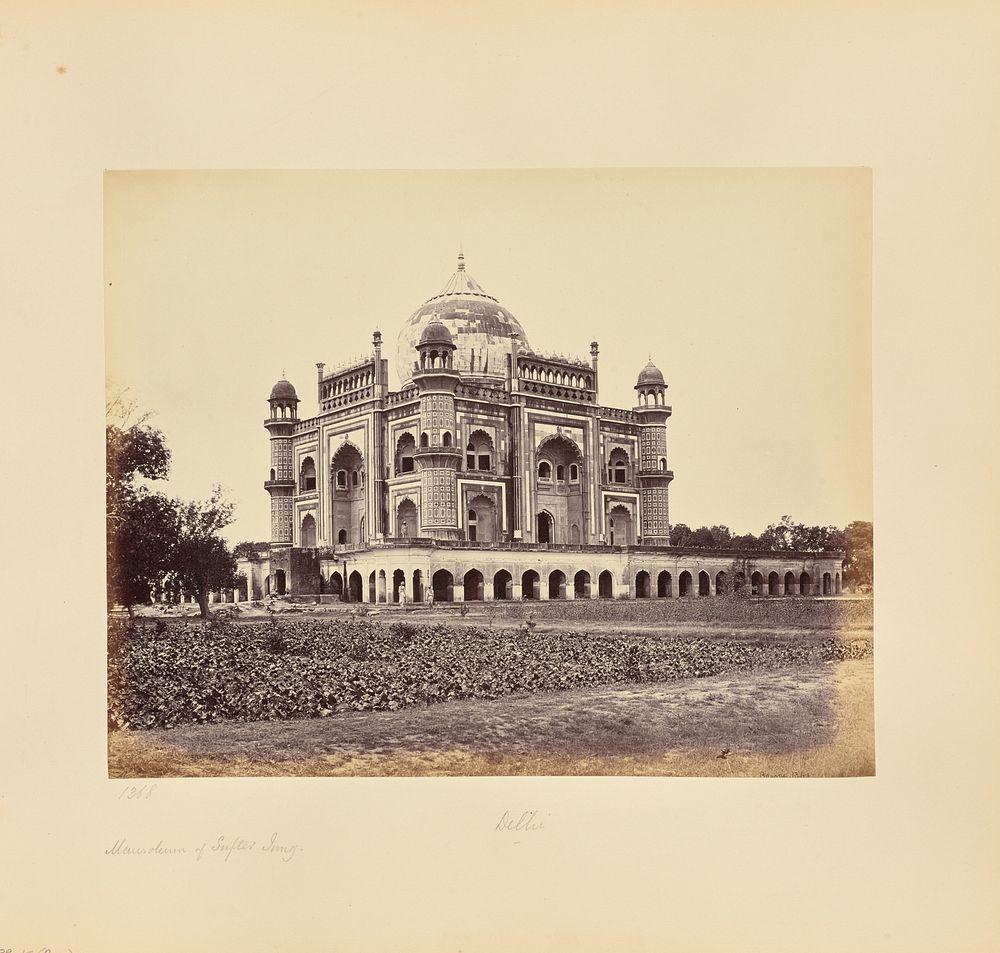 Delhi; The Mausoleum of Sufter Jung by Samuel Bourne