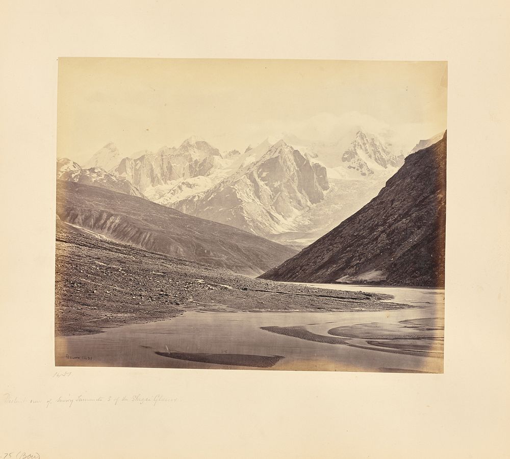 Distant View of the Snowy Summits South of the Shigri Glacier by Samuel Bourne