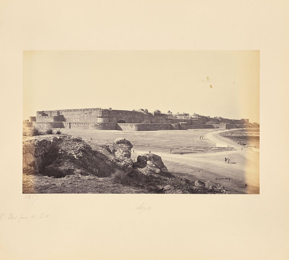 Agra; The Fort from the Southwest by Samuel Bourne
