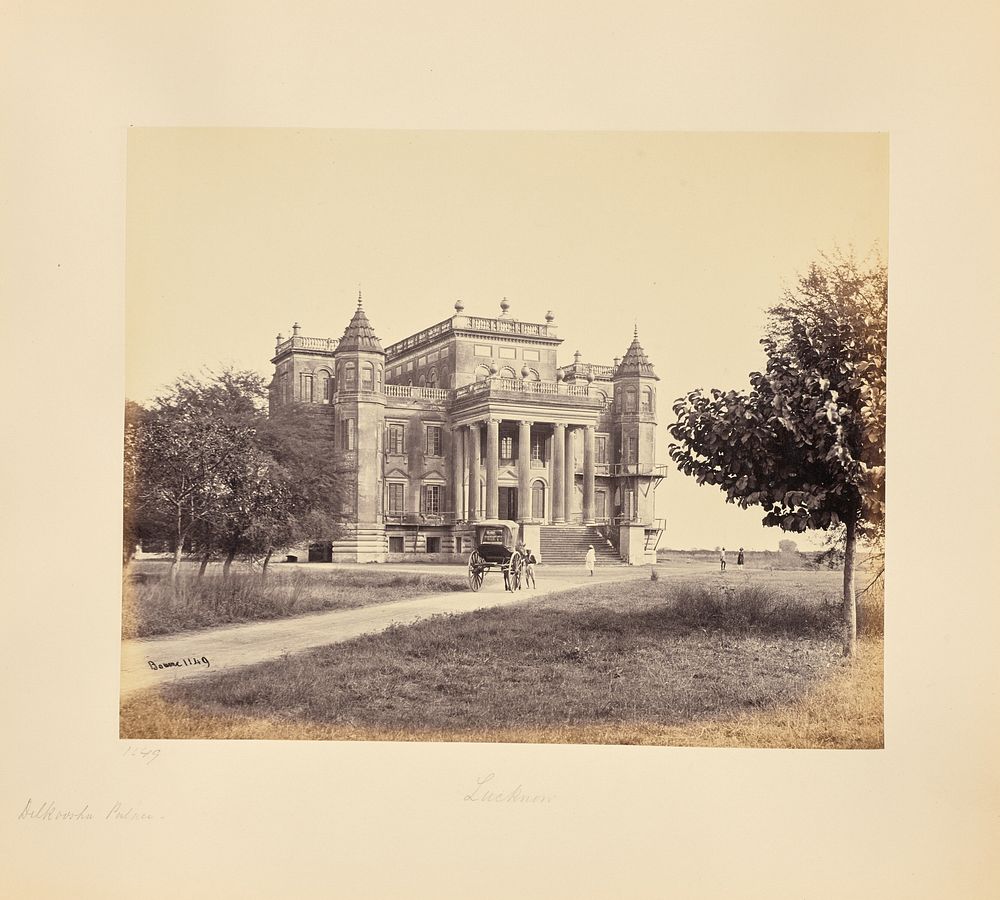 Lucknow; The Dilkusha Palace by Samuel Bourne