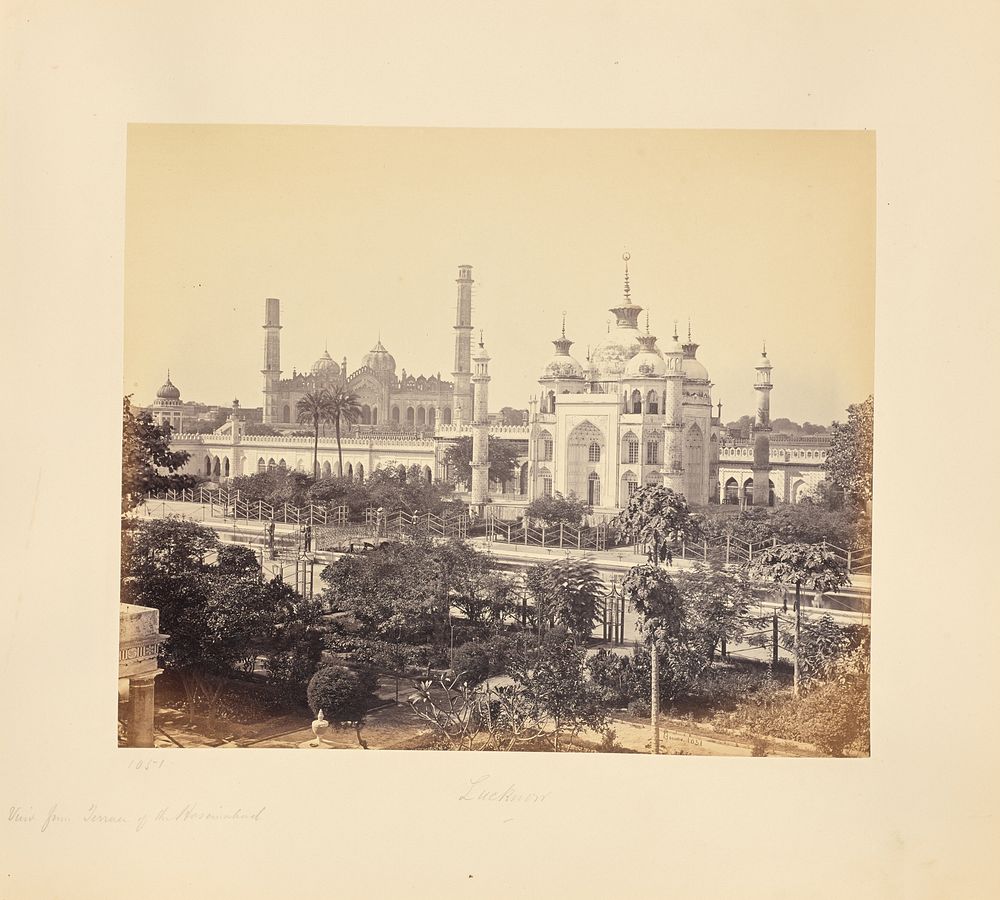 Lucknow; View from the Terrace of the Hooseinabad Emambara by Samuel Bourne