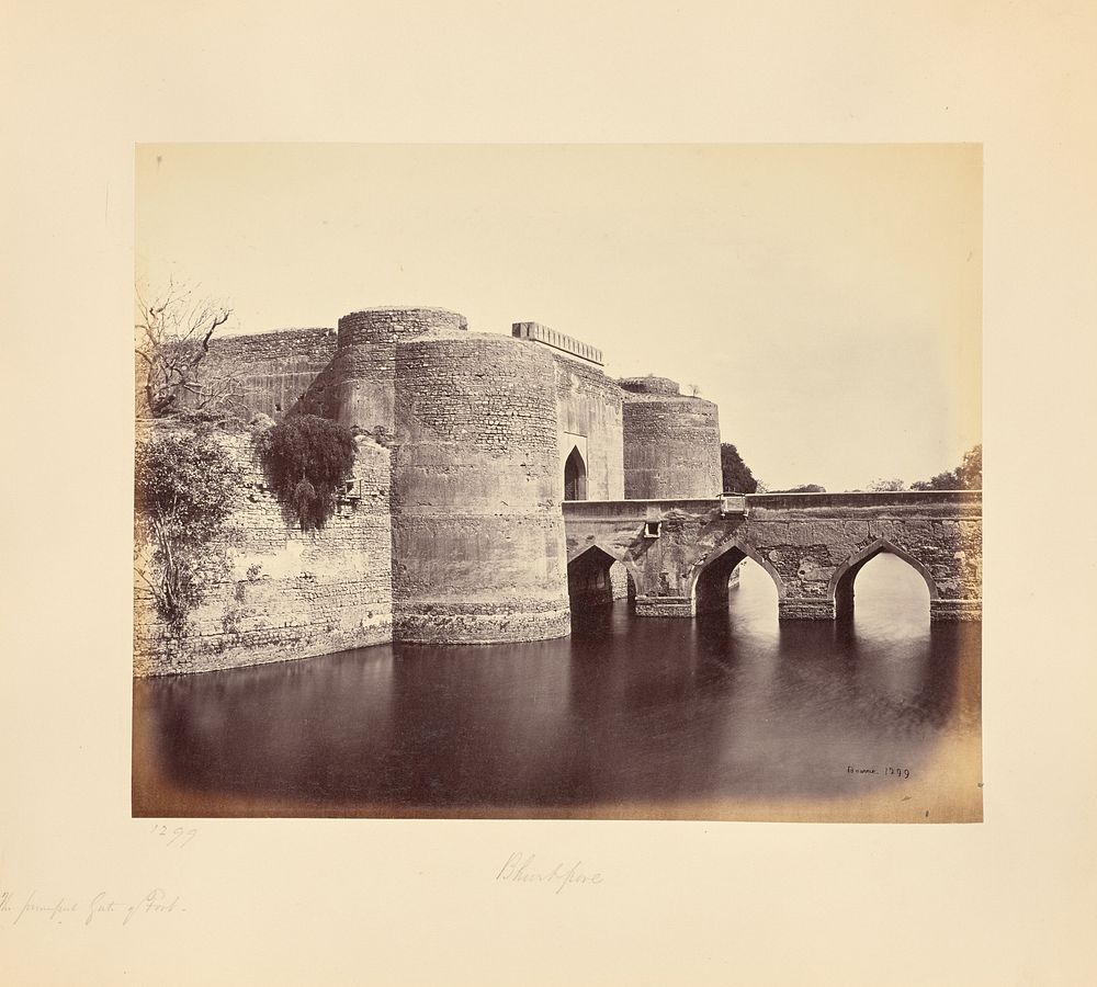 Bhurtpore; The Principal Gate of the Fort by Samuel Bourne