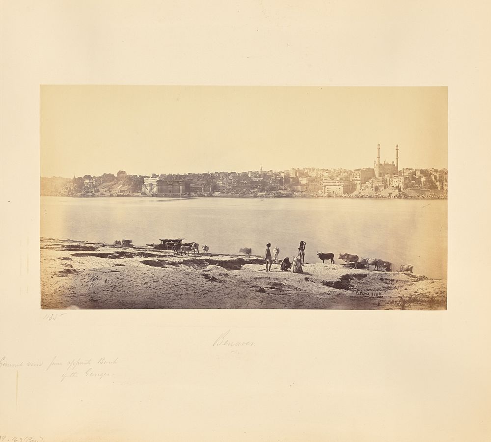 Benares; General View from the Opposite Bank of the Ganges by Samuel Bourne