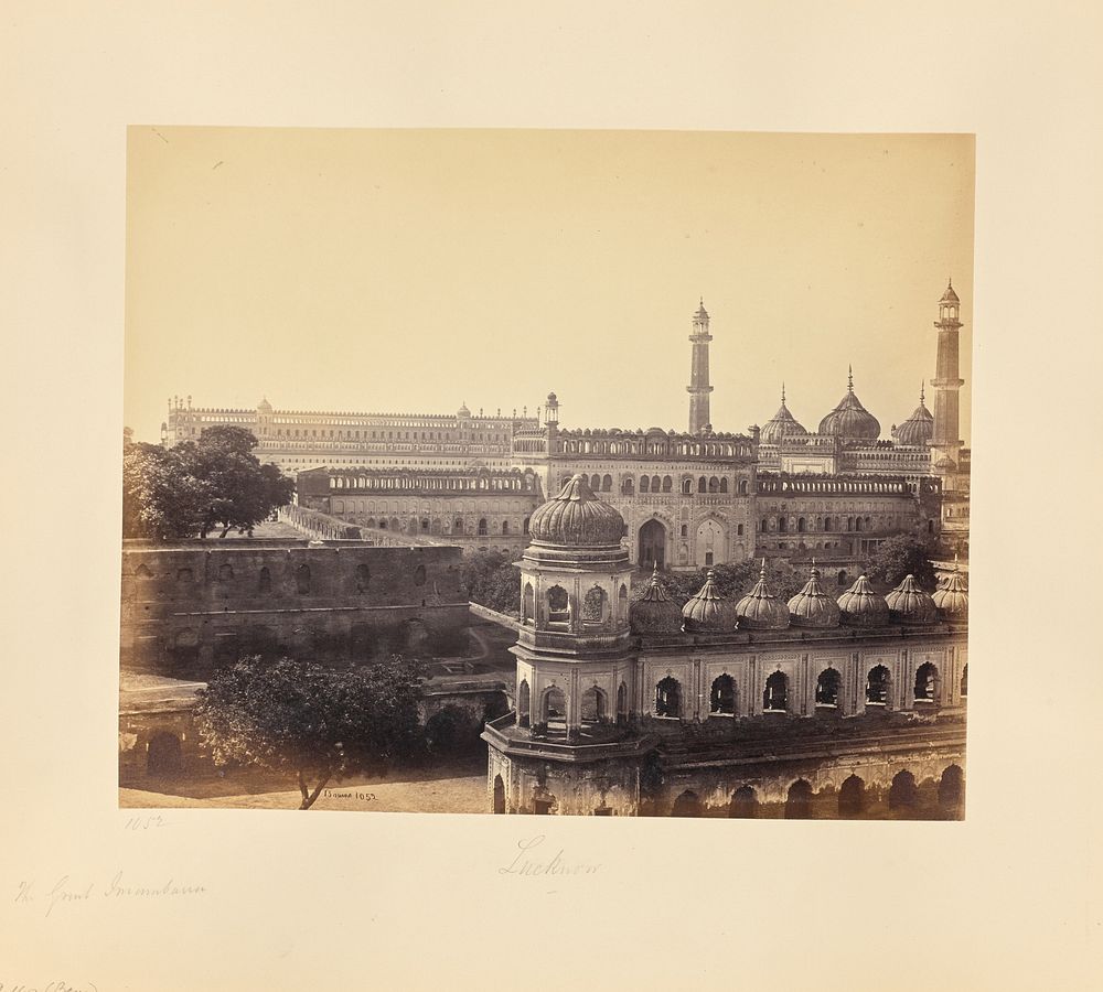 Lucknow; Great Emambara and Mosque by Samuel Bourne