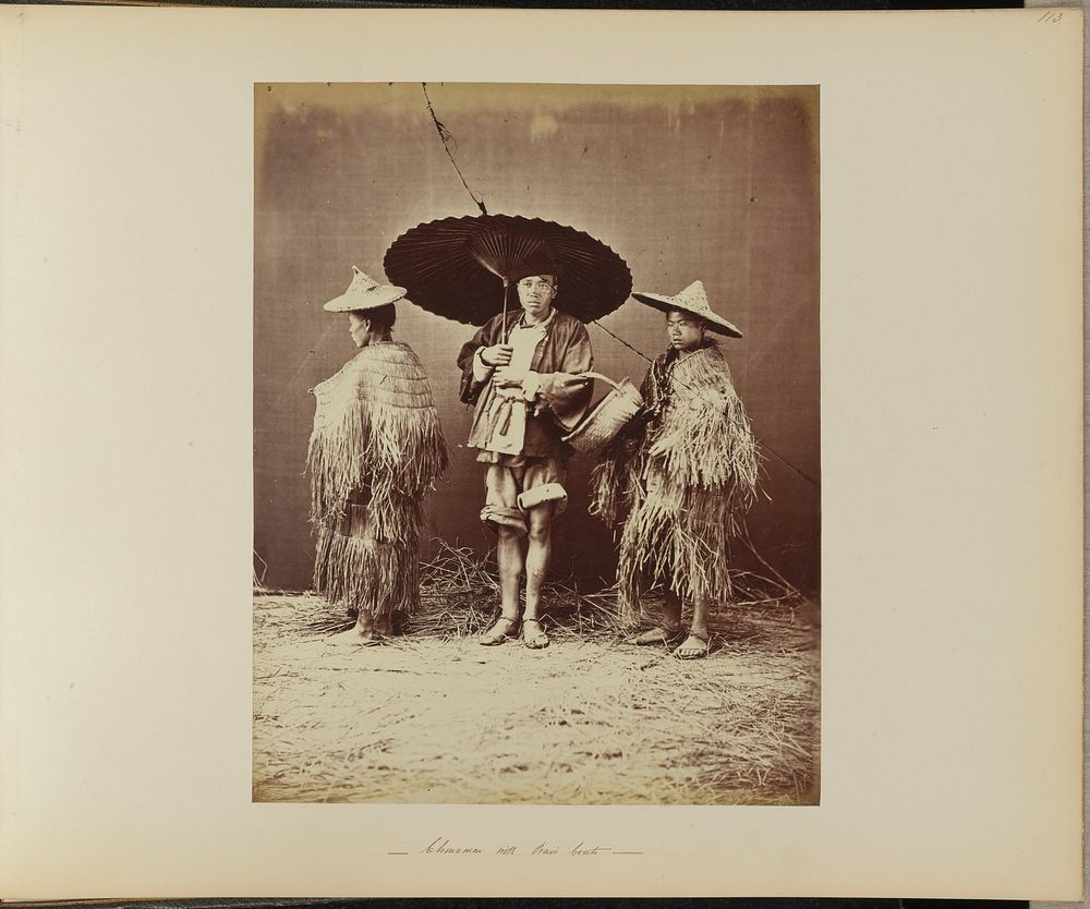 Chinamen with Rain Coats by William Saunders