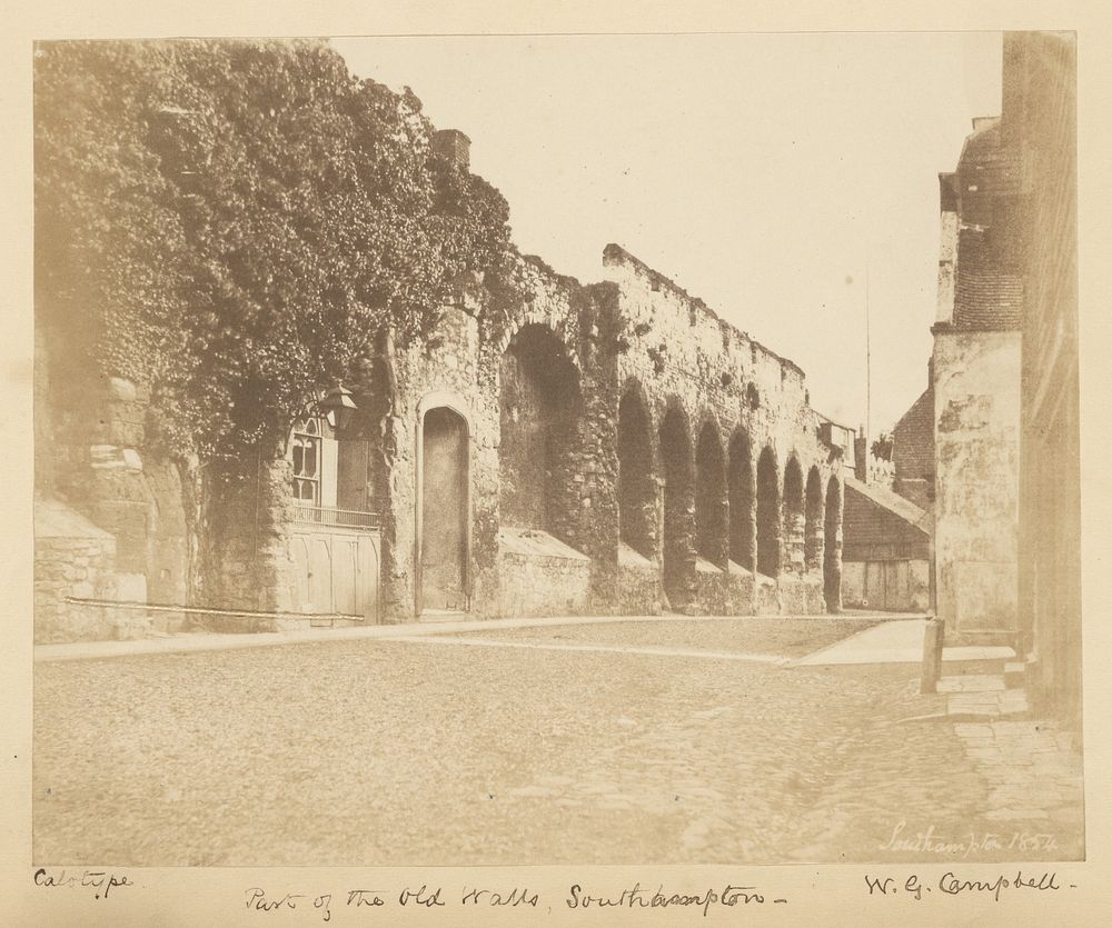 Part of the Old Walls, Southampton by William G Campbell