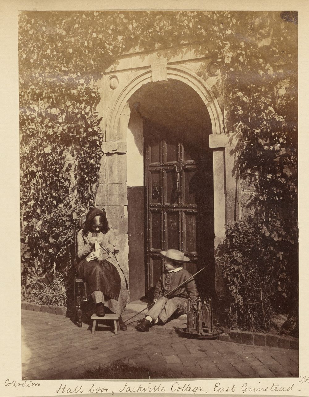 Hall Door, Sackville College, East Grinstead by Philip H Delamotte