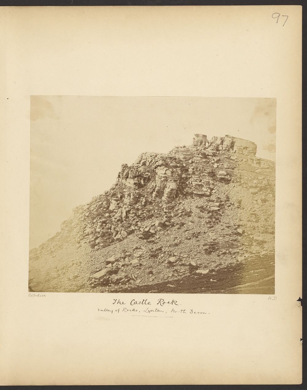 The Castle Rock. Valley of Rocks, Lynton, North Devon by Henry Pollock