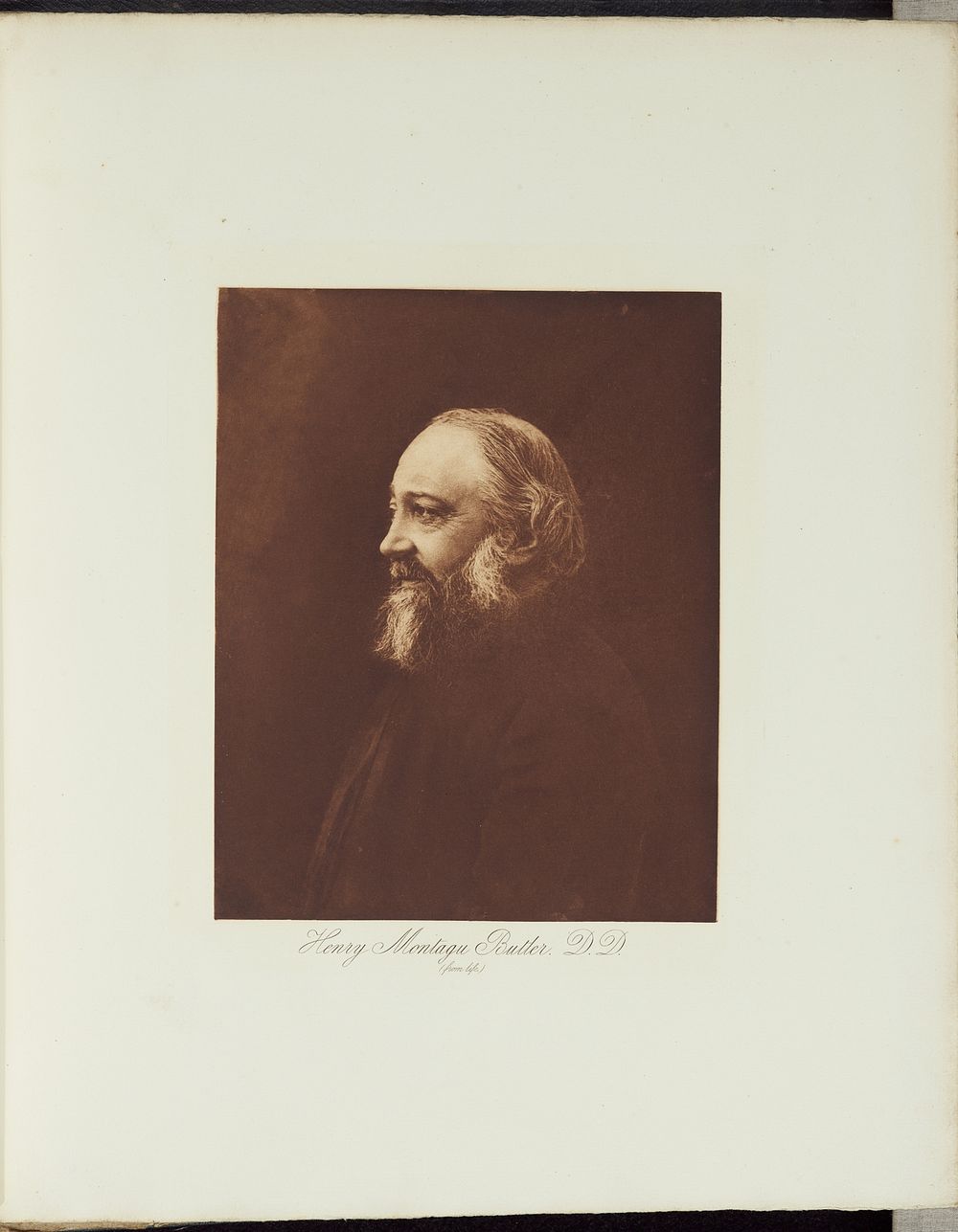 The Very Reverend Dr. Butler (Master of Trinity, Cambridge) by Henry Herschel Hay Cameron