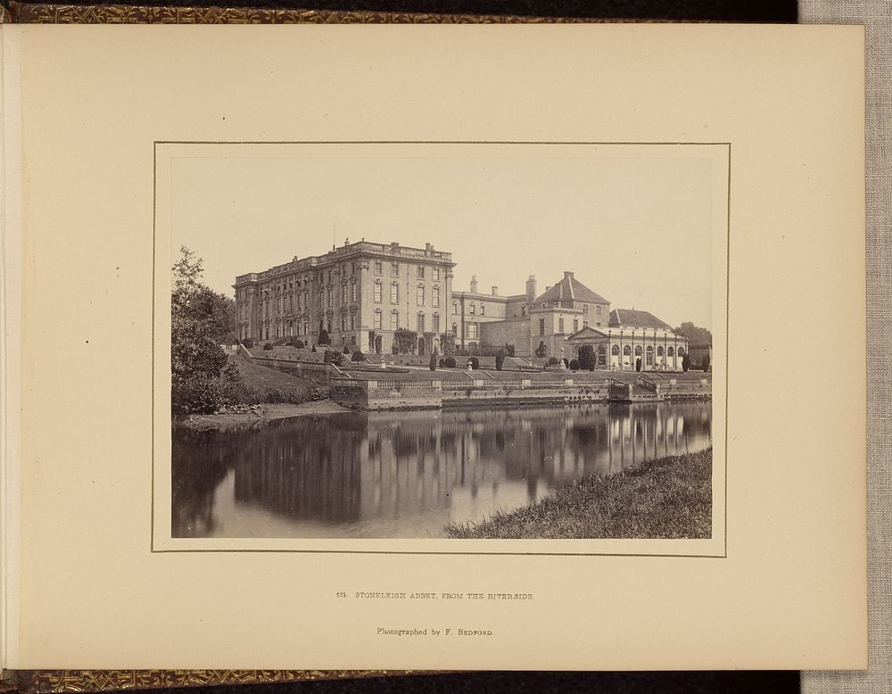 Stoneleigh Abbey, from the riverside by Francis Bedford