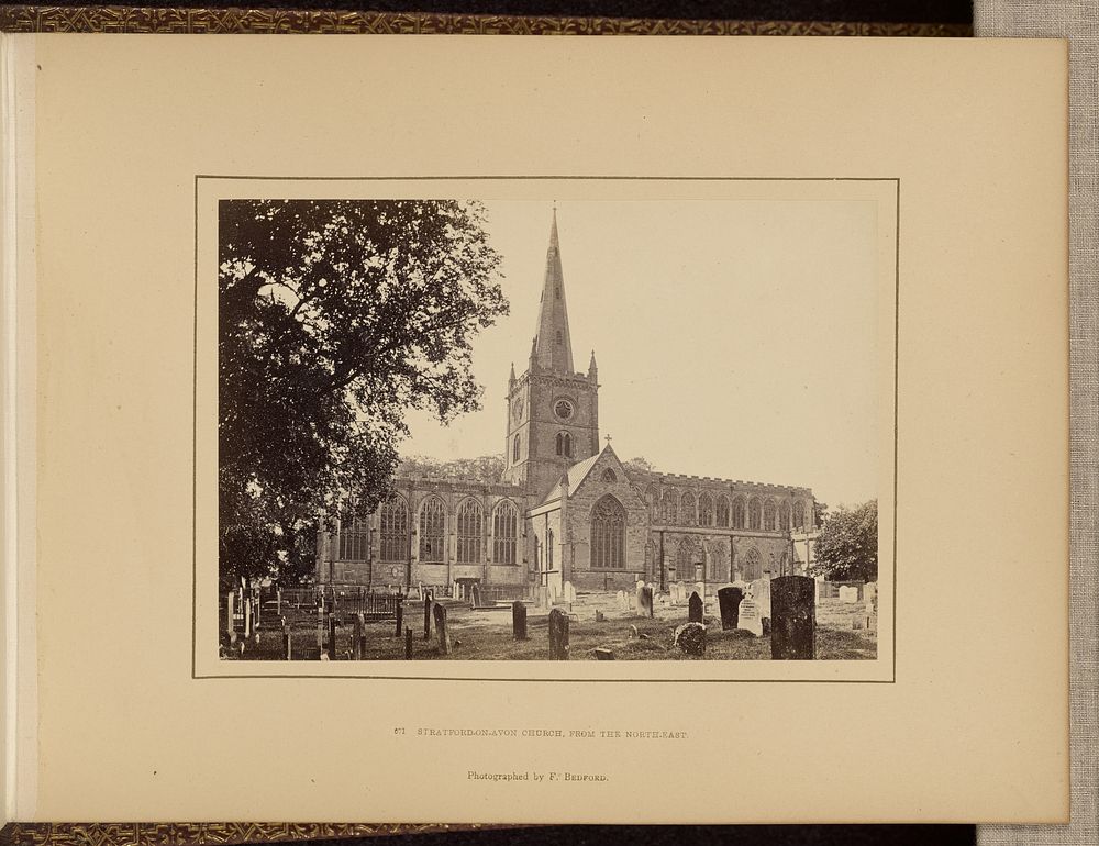 Stratford-on-Avon Church, from the north-east by Francis Bedford