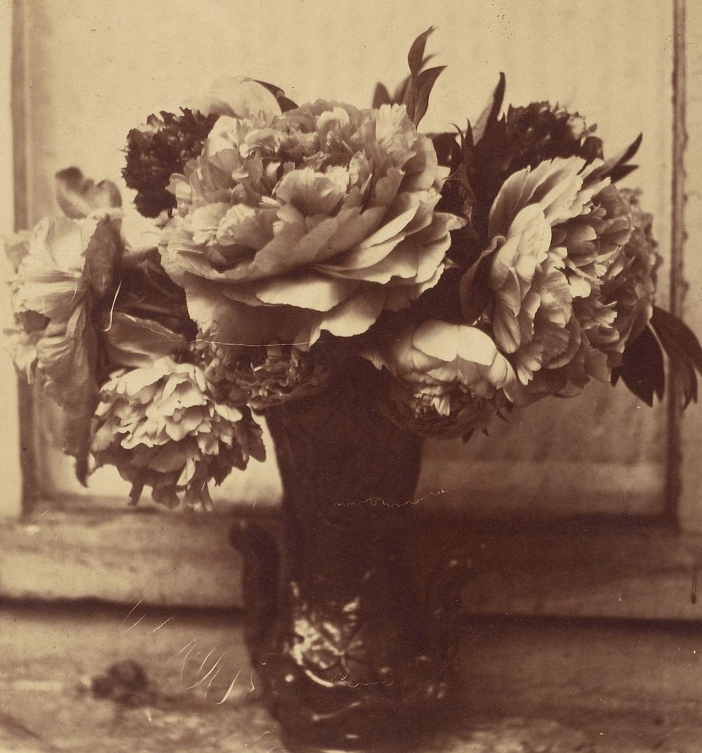 Vase of Flowers by Louis Désiré Blanquart Evrard