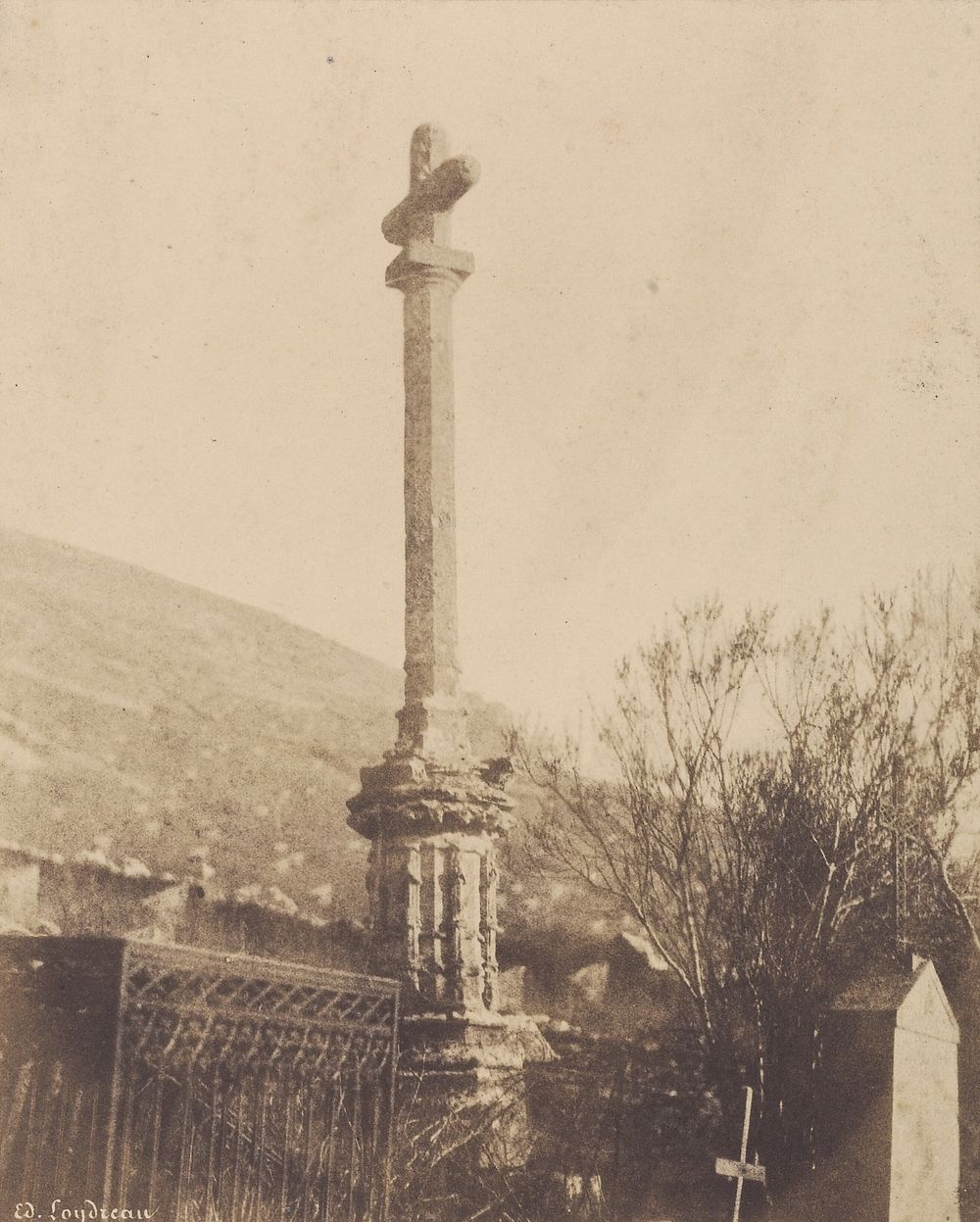 Cross on a Pillar by Édouard Loydreau and Louis Désiré Blanquart Evrard