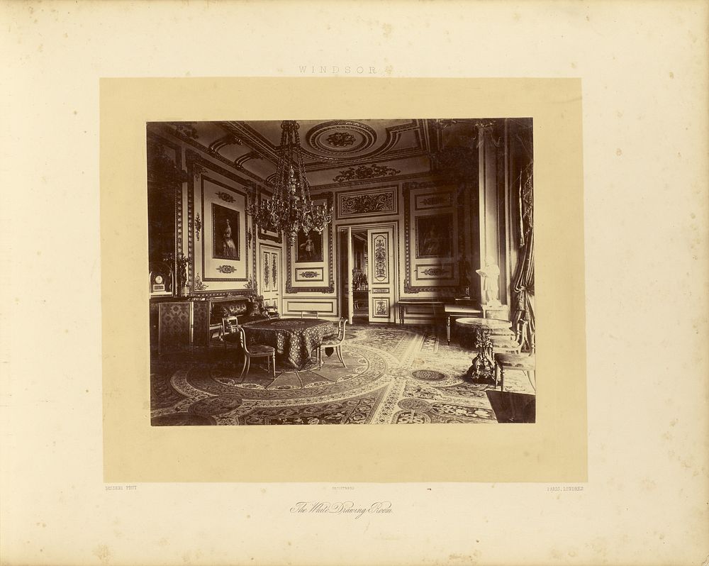 The White Drawing Room by André Adolphe Eugène Disdéri
