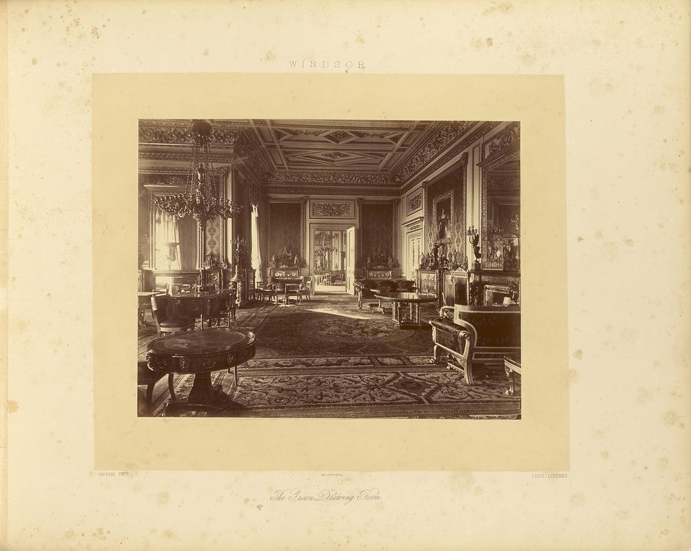 The Green Drawing Room by André Adolphe Eugène Disdéri