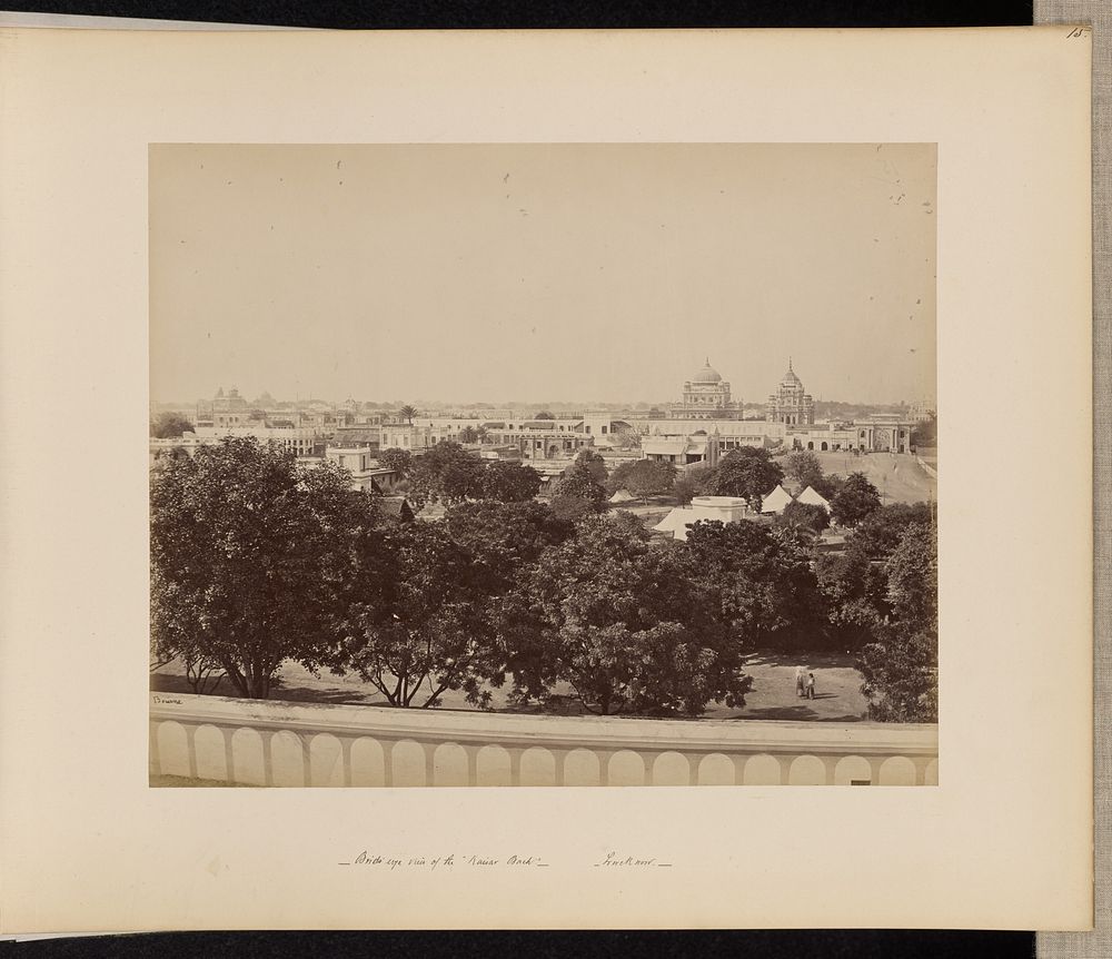 Lucknow; Bird's-eye View of the Kaiser Bagh by Samuel Bourne