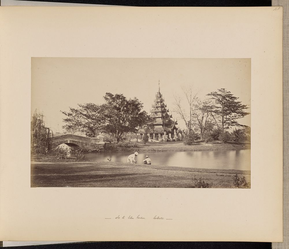 Calcutta; View in Eden Gardens by Samuel Bourne